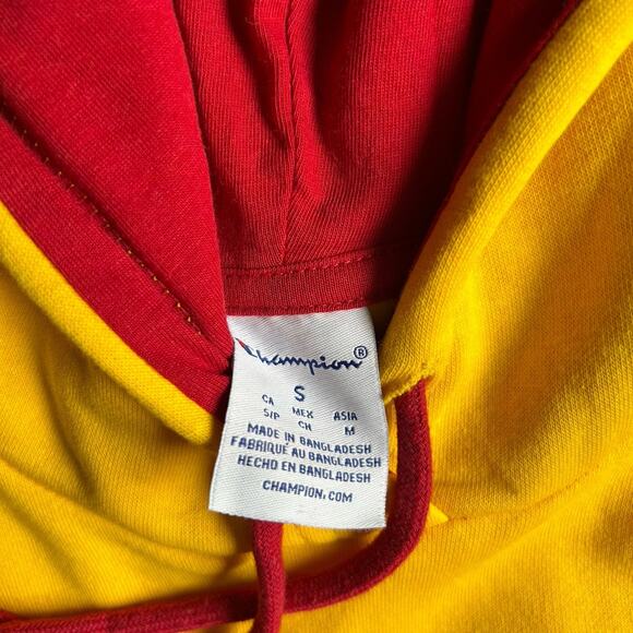 NWT Champion USC Trojans Hoodie Small Yellow Red Southern California Sweatshirt - Picture 3 of 6